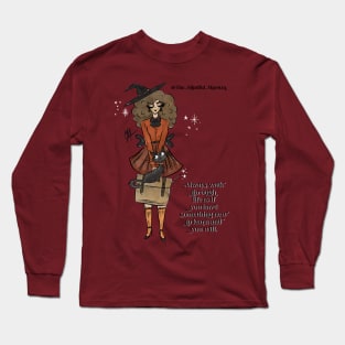 English Teacher Witch (transparent background) Long Sleeve T-Shirt